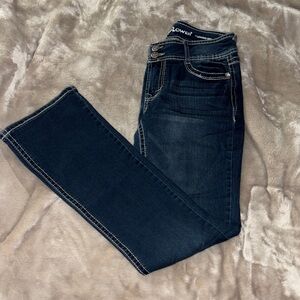 Wallflower Women's Dark Indigo Skinny Jeans